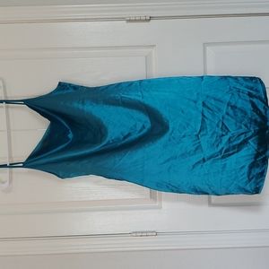 Large Emerald Green Cowl Neck Slip Dress
